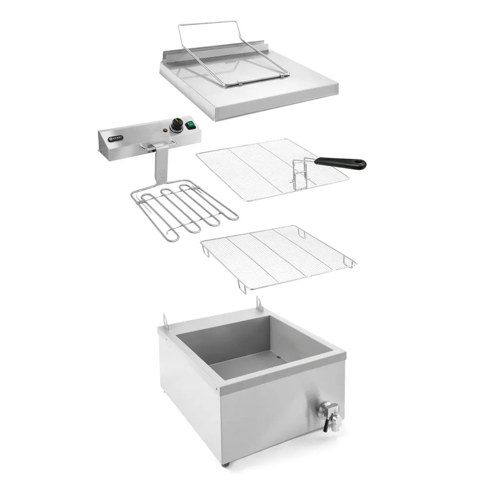 Friteuza profesionala pentru gogosi, 12L, 3500W, cu robinet [5]