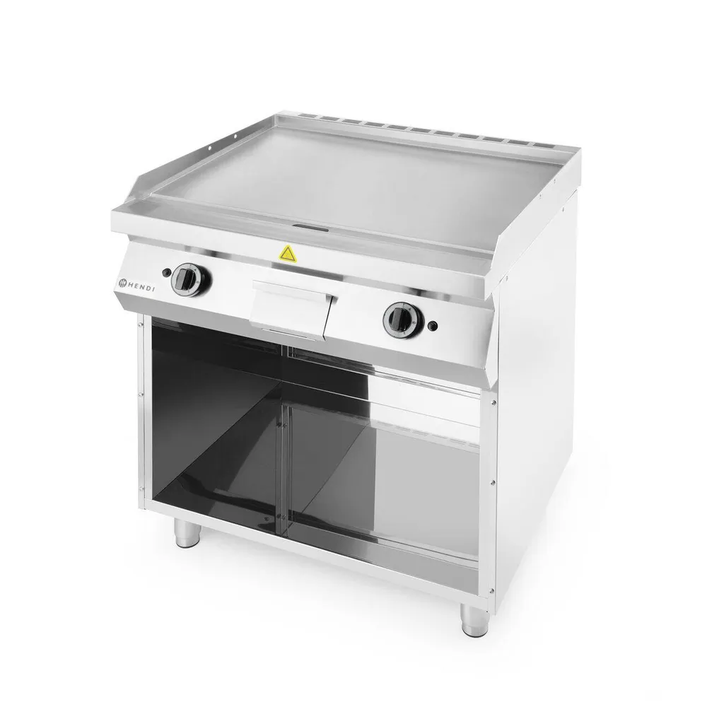 Frytop pe gaz, suprafata neteda, 2 zone incalzire, inox [2]
