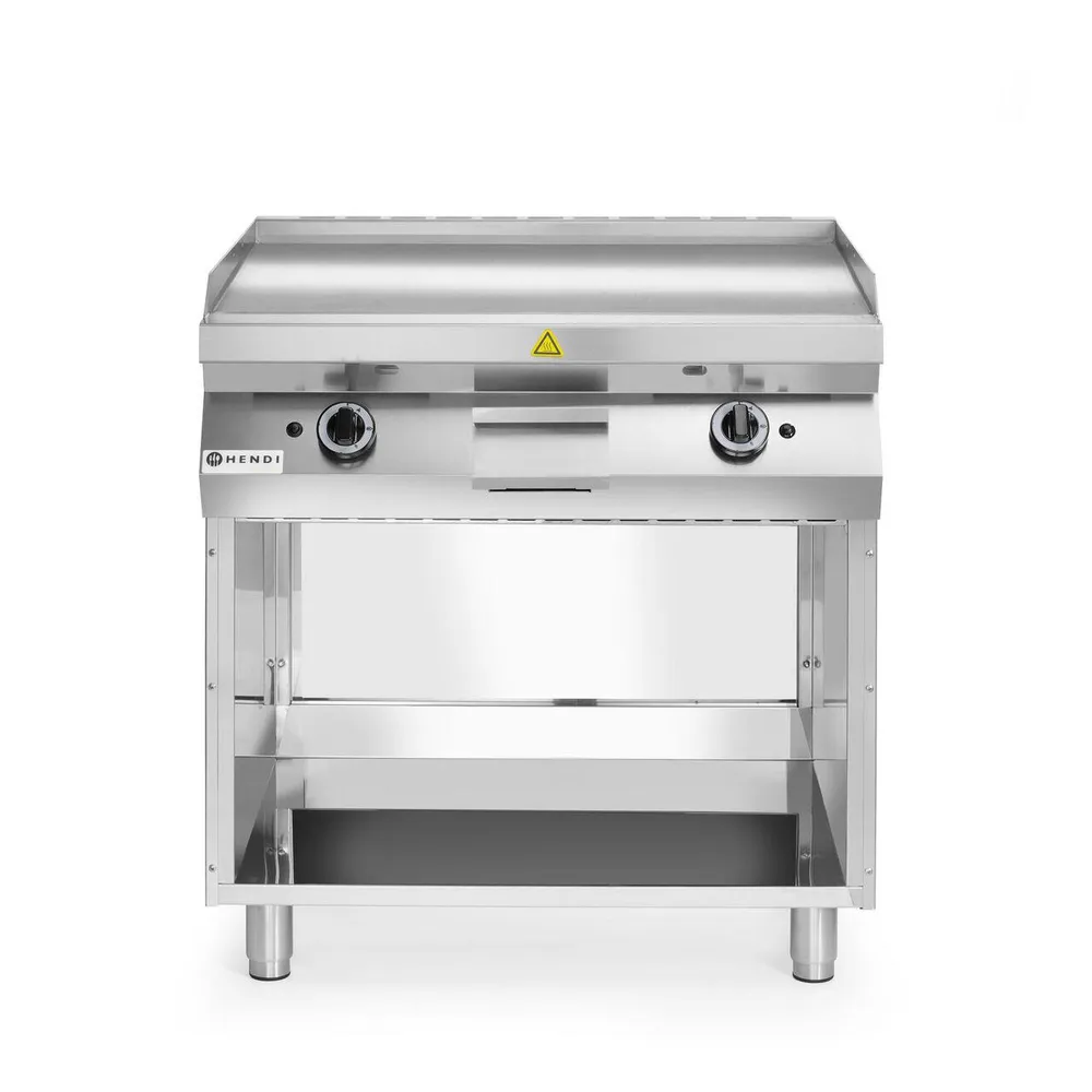 Frytop pe gaz, suprafata neteda, 2 zone incalzire, inox [3]