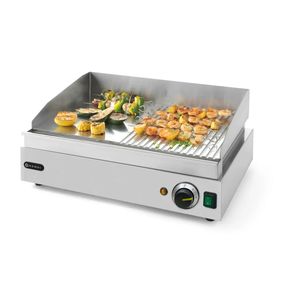 Gratar electric Profi Line, 1/2 neted 1/2 striat, 2400W [2]