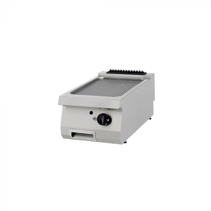 Gratar Fry-top cromat pe gaz striat de banc, 400x900x280 mm, 9 kW, linia 900 [2]
