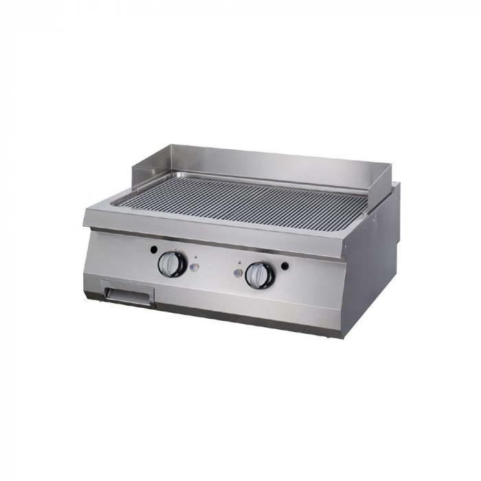 Gratar Fry-top cromat pe gaz striat de banc, 800x900x280 mm, 18 kW, linia 900 [2]