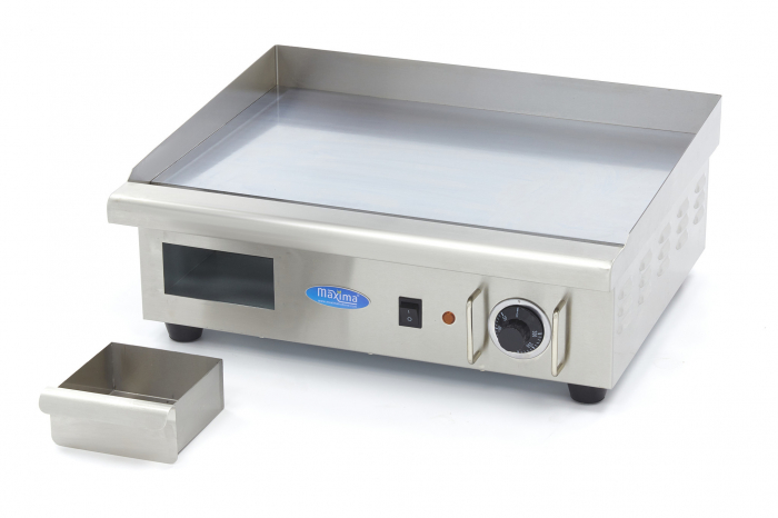 Gratar Fry-top electric cromat cu suprafata neteda, 728x400 mm, 4,4 kW, 400V [6]
