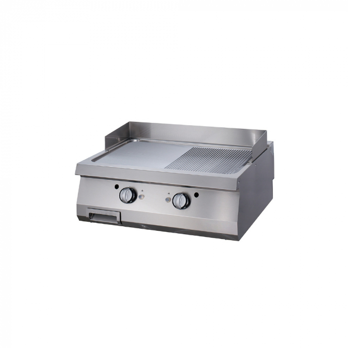 Gratar Fry-top electric, cromat neted-striat de banc, 800x900x280 mm, 12 kW, linia 900 [2]
