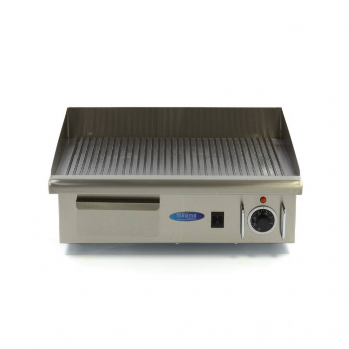 Gratar Fry-top electric striat din inox, 550×365 mm, 3 kW, 230V [2]