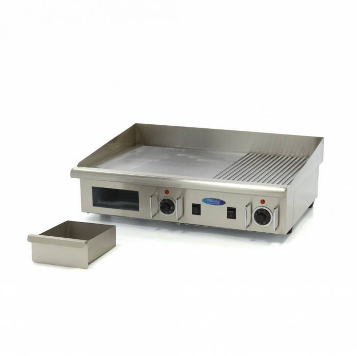 Gratar Fry-top electric mixt din inox, 735×415 mm, 4,4 kW, 400V [6]