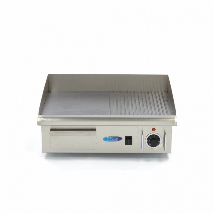 Gratar Fry-top electric mixt din inox, 550×365 mm, 3 kW, 230V [2]