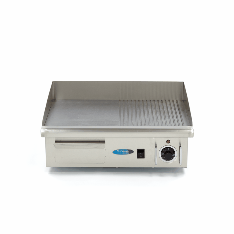 Gratar Fry-top electric mixt din inox, 550×365 mm, 3 kW, 230V [4]