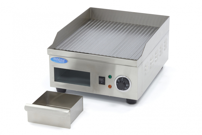 Gratar Fry-top electric striat din inox, 356×385 mm, 2 kW, 230V [6]
