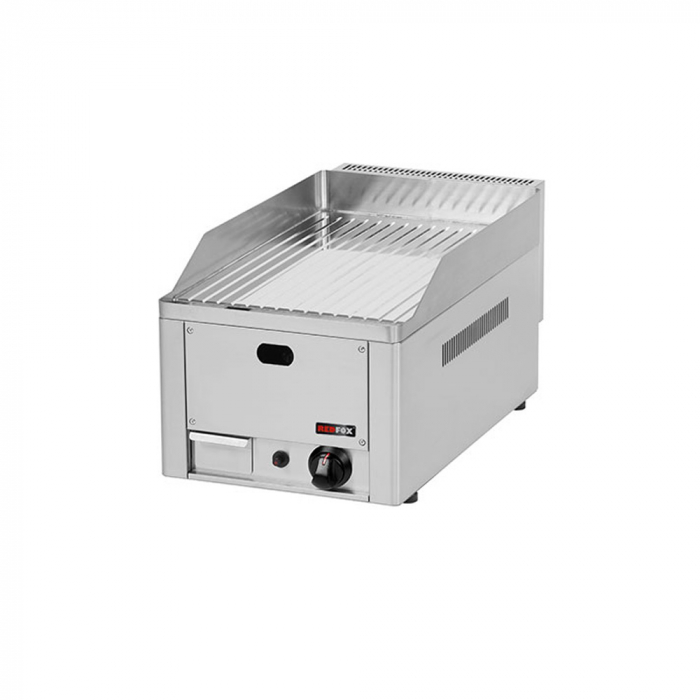 Gratar Fry-top gaz cromat striat 480x320 mm, 330x600x290 mm, 4 kW, FTRC30G [4]