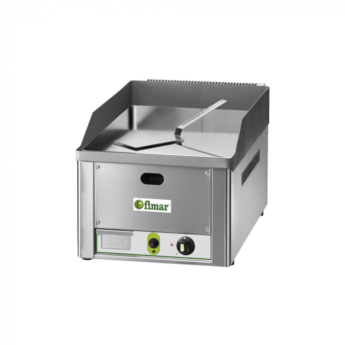 Gratar fry-top pe gaz cromat cu suprafata neteda, 325×480 mm, 4 kW, FRY1LMC [1]