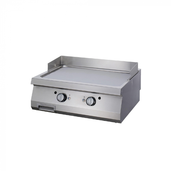 Gratar Fry-top pe gaz cromat neted de banc, 800x900x280 mm, 18 kW, linia 900 [2]