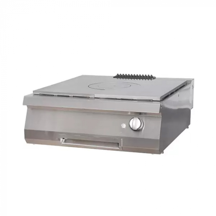 Gratar Fry-top pe gaz cromat neted de banc, 800x900x280 mm, 10 kW, linia 900 [1]