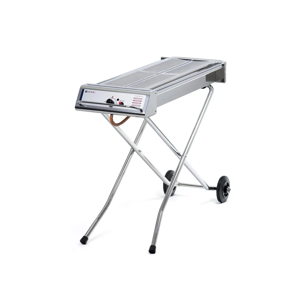 Gratar gaz Xenon Pro, 7.5 kW, pliabil si mobil, inox [4]