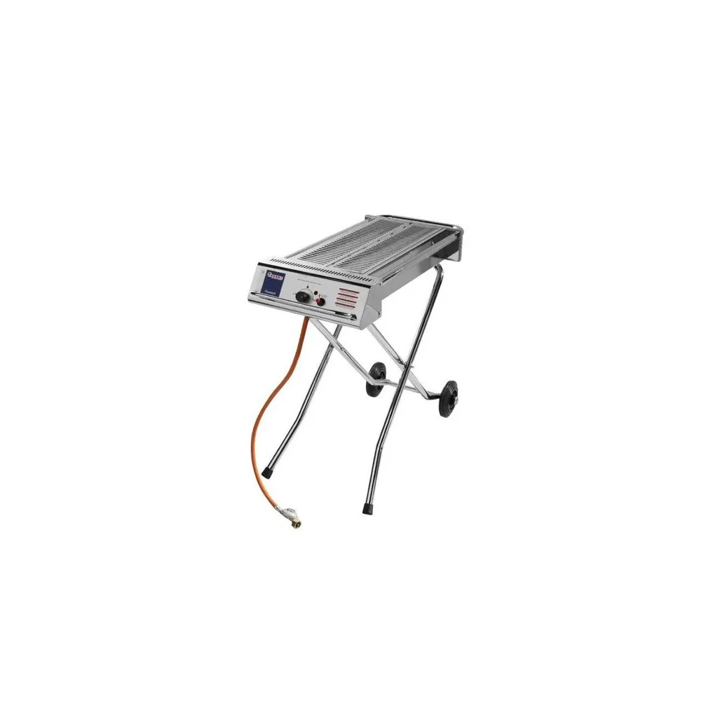 Gratar gaz Xenon Pro, 7.5 kW, pliabil si mobil, inox [3]