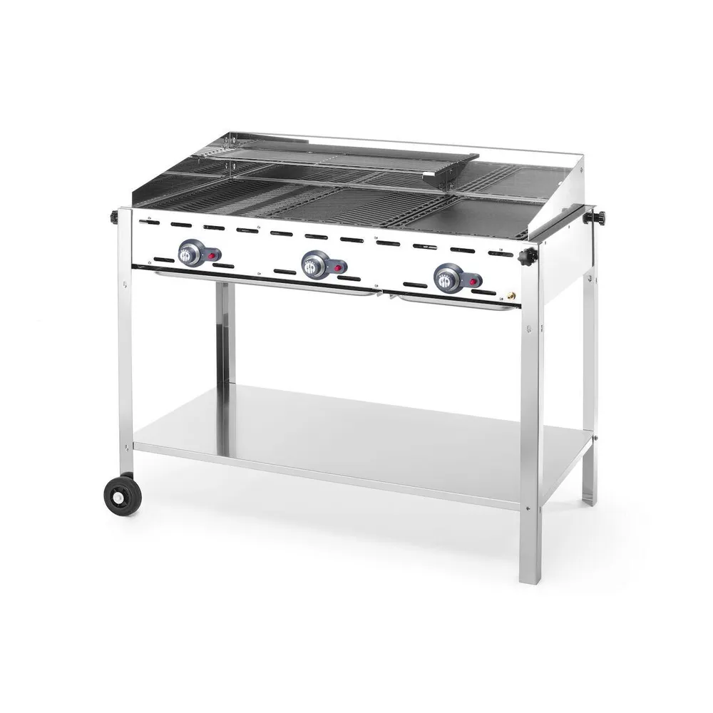 Grill barbecue Green Fire, 3 arzatoare, 17.4 kW, inox [3]