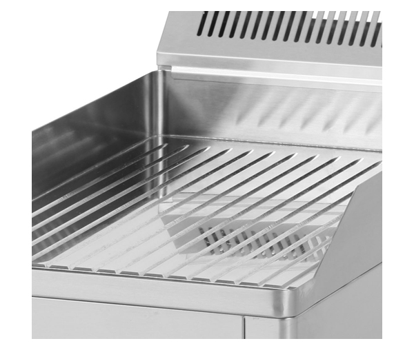 Grill Fry-top electric cromat striat 480x320 mm, 3 kW, linia 600, FTRC30EL [3]