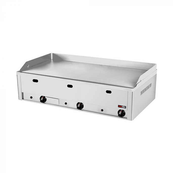 Grill Fry-top gaz cromat neted 480x970 mm, 990x540x220 mm, 12 kW, FTHC90G [4]