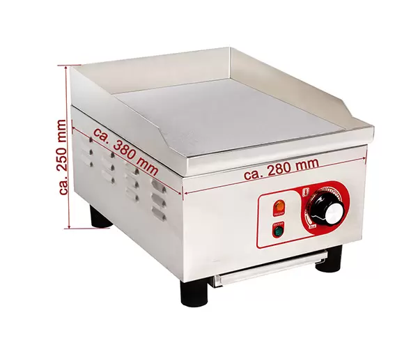 Grill fry-top neted fonta 270×320 mm, 230V, 1,8kW, BHGP-4 [2]