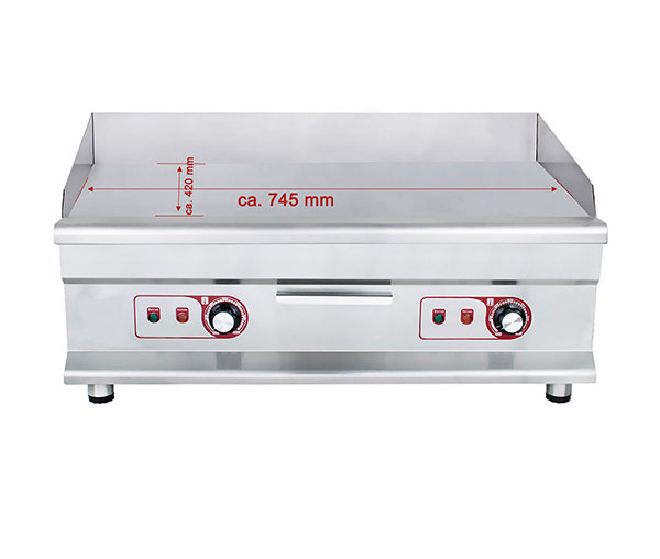 Grill fry-top neted 745×420 mm, 230V, 2x3,2kW, BGP-6 [3]