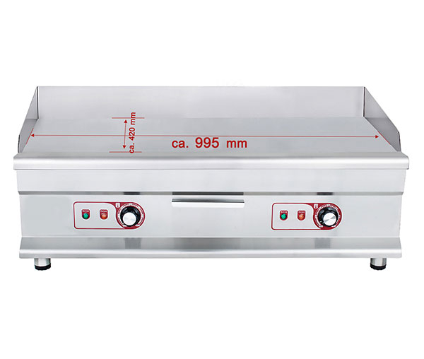 Grill fry-top neted 995×420 mm, 230V, 2x3,2kW, BGP-8 [3]
