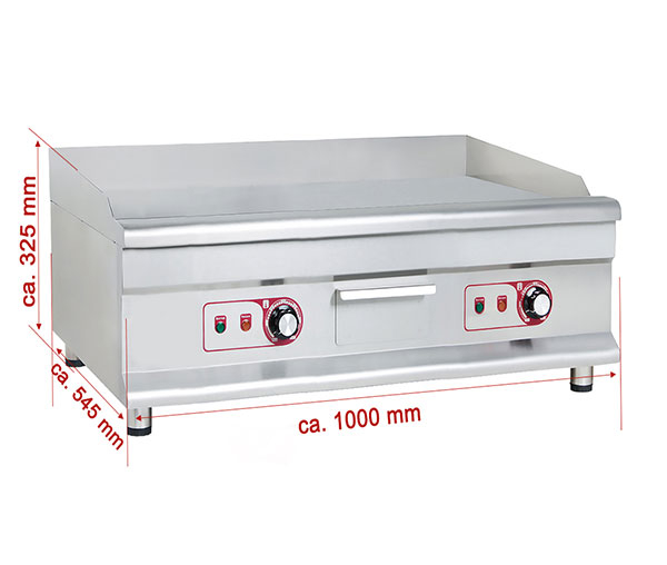 Grill fry-top neted 995×420 mm, 230V, 2x3,2kW, BGP-8 [2]