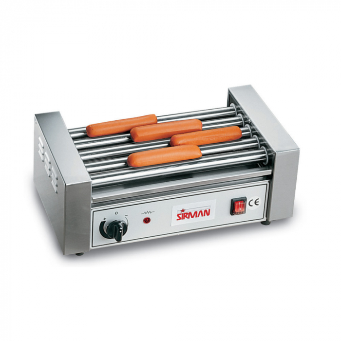 Incalzitor hot dog 5 role teflonate, 0,85 kW, 230V [1]