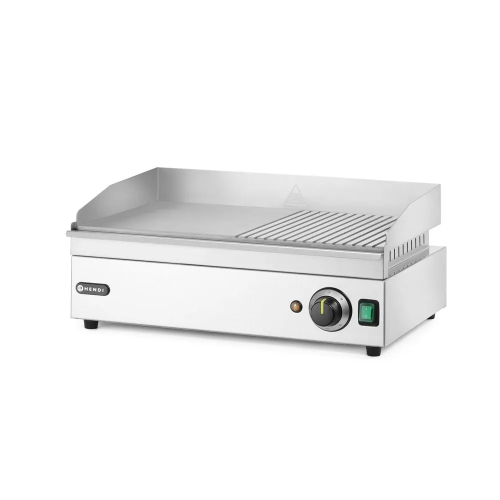 Grill Kitchen Line 1/2 nervurat, 2400W, termostat 300°C [2]
