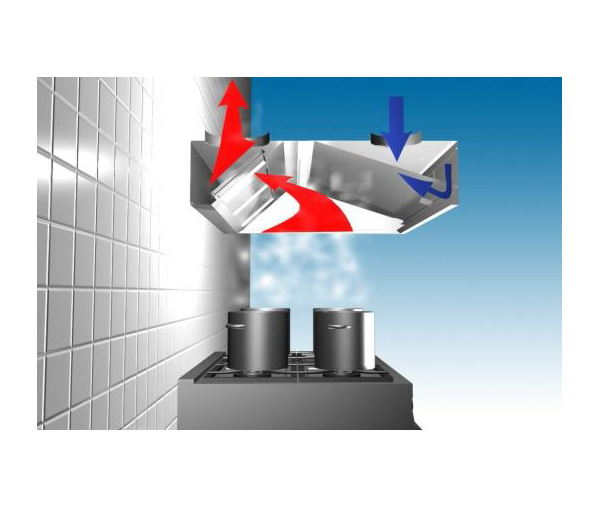 Hota profesionala de perete cu inductie, latime 1300 mm [2]