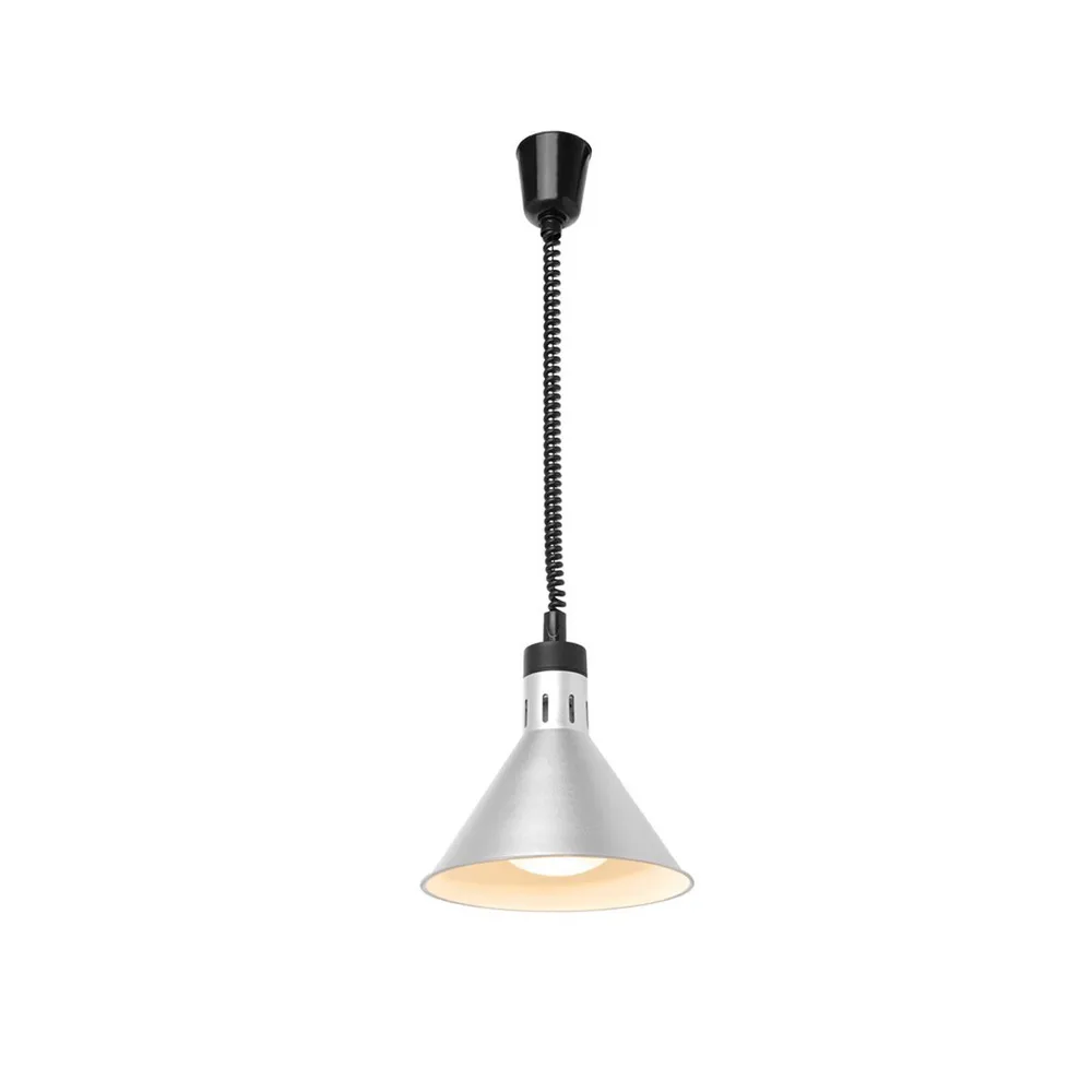 Lampa caldura conica, argintie, 250W, cablu ajustabil [1]