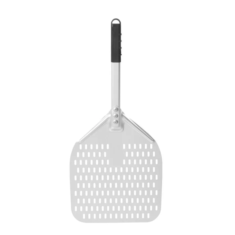 Lopata pizza patrata perforata, 355x710 mm, maner scurt [1]