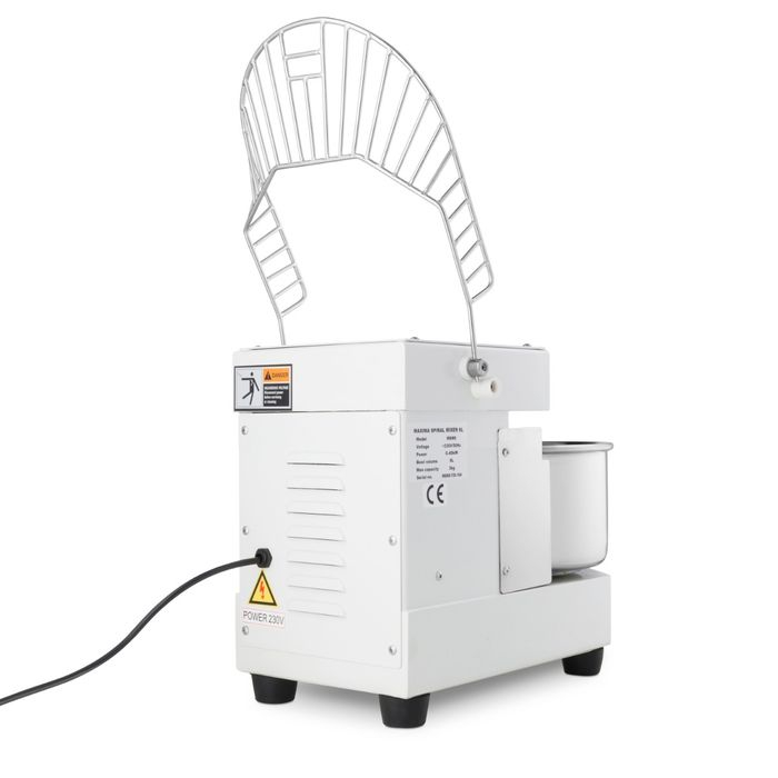 Malaxor aluat 8 litri 4,5kg aluat alb cu timer si picioruse cauciuc stabile [4]