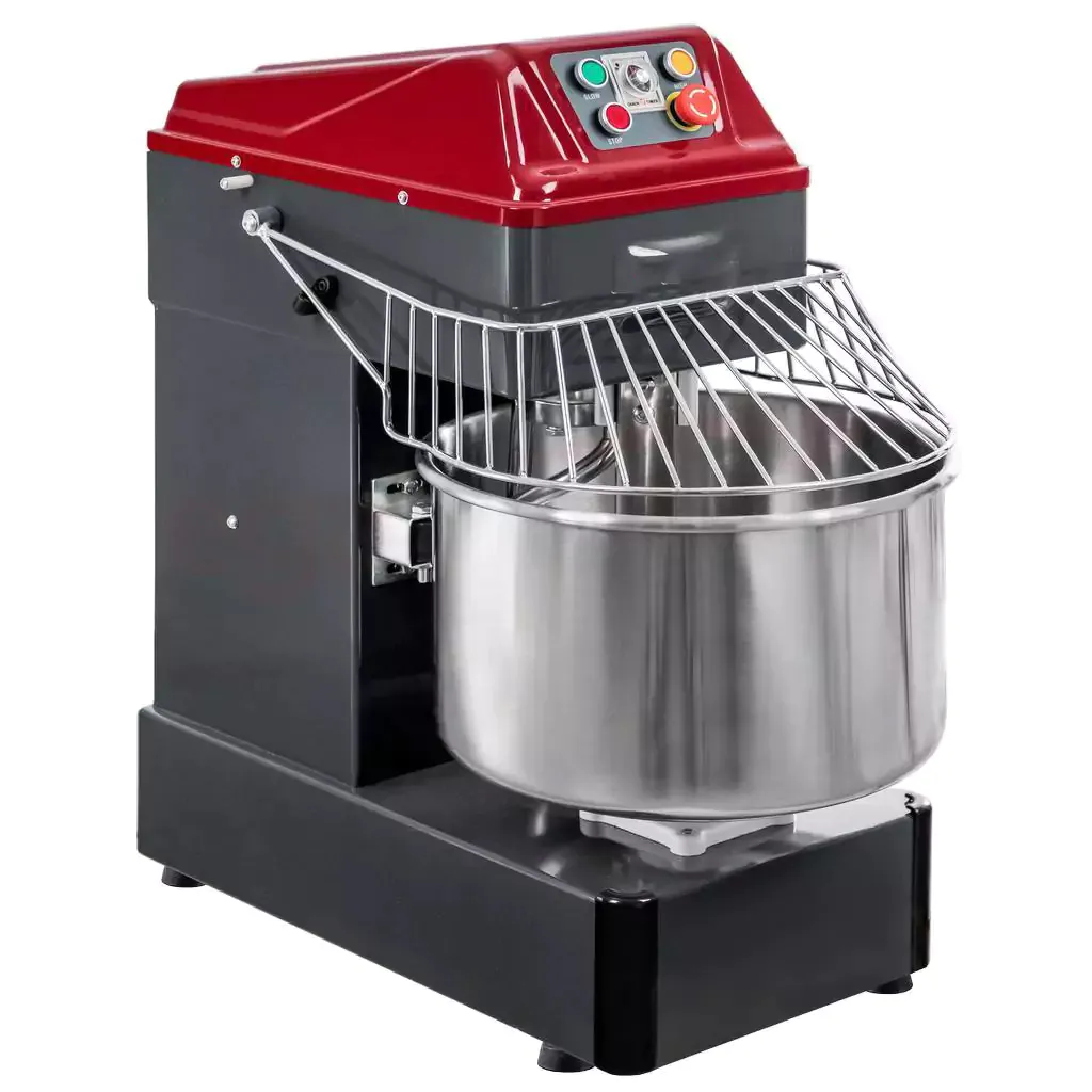Malaxor aluat profesional, 40 litri, gri/rosu [2]