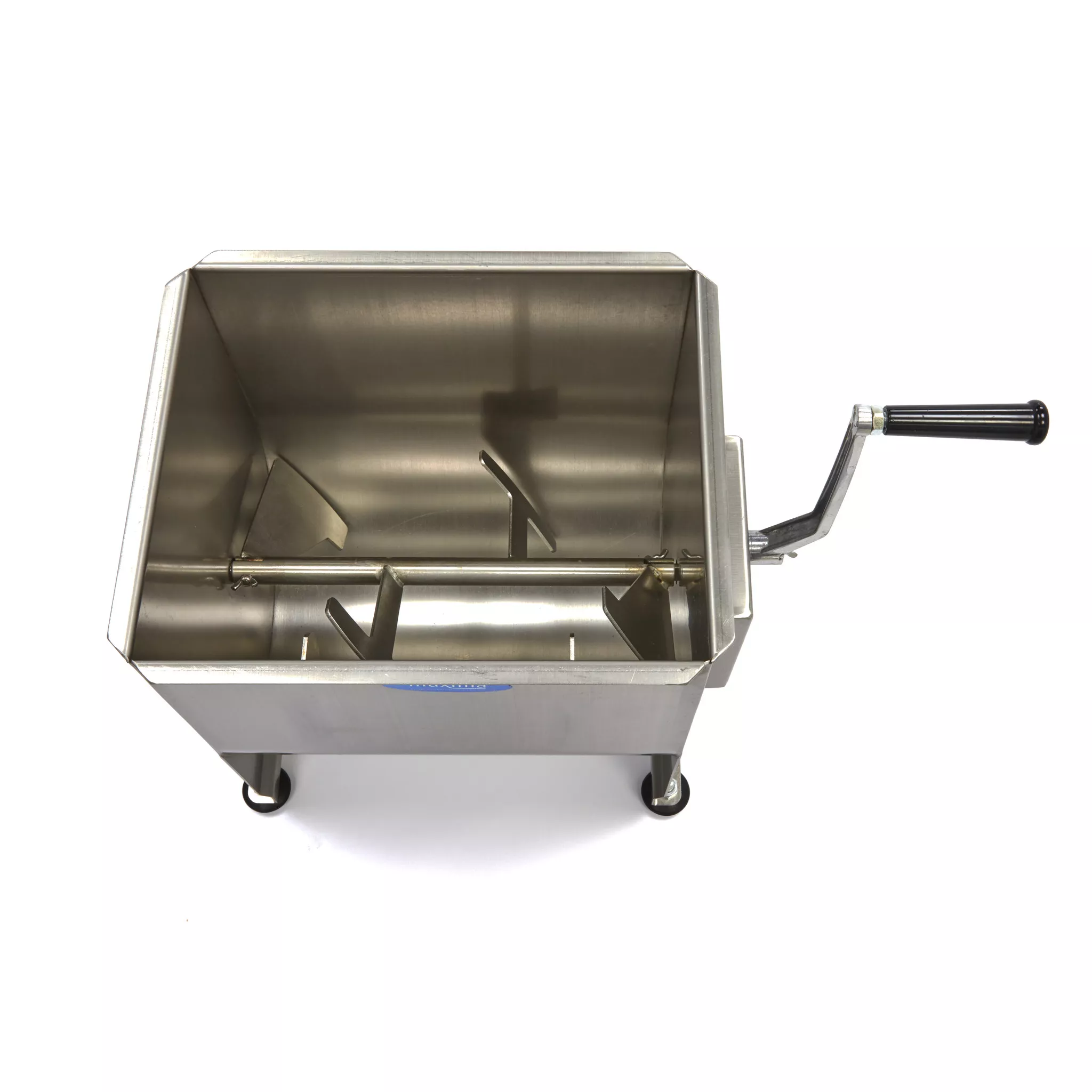Malaxor carne manual 30 litri din otel inoxidabil cu 1 axa si cuva fixa [6]
