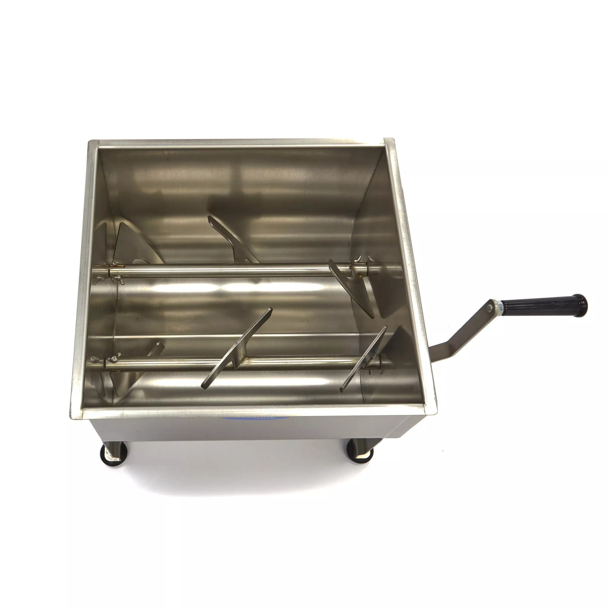 Malaxor carne manual 50 litri, otel inoxidabil 2 axe [5]