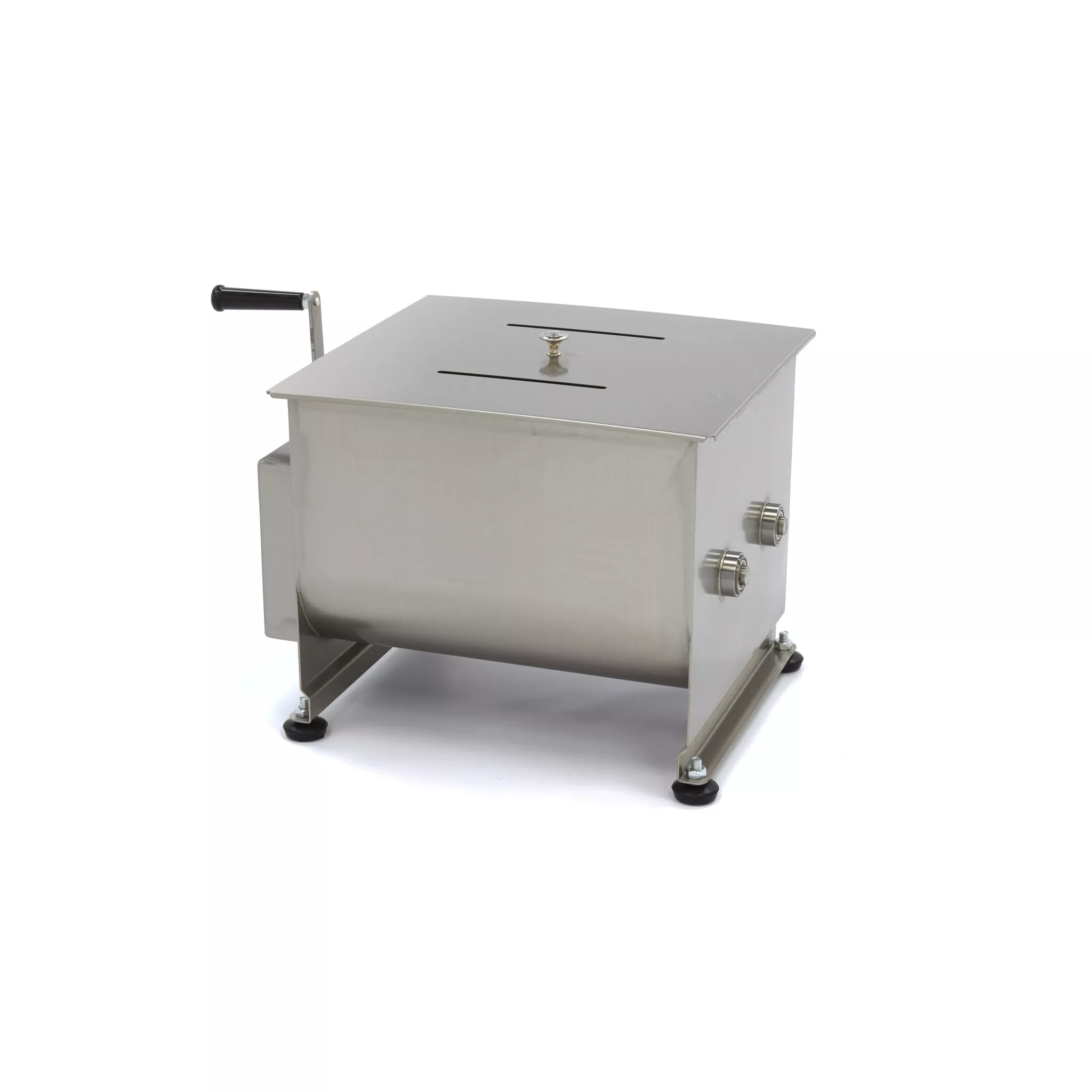 Malaxor carne manual 30 litri, otel inoxidabil 2 axe [3]