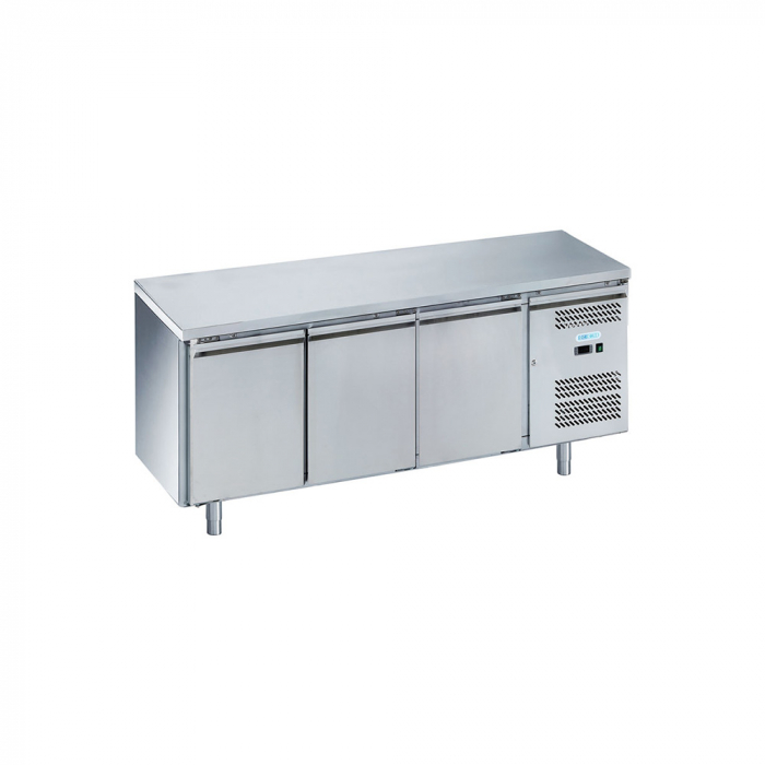Masa congelare inox cu 3 usi si agregat lateral, 417 litri, GN1/1, -18-22°C FORCOLD [1]