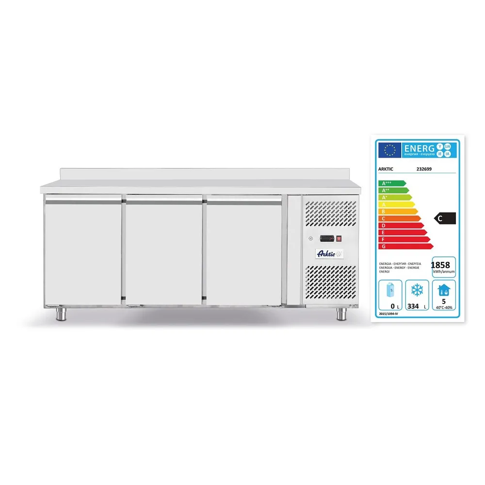 Masa congelare profesionala 3 usi, inox, -18/-22°C [2]