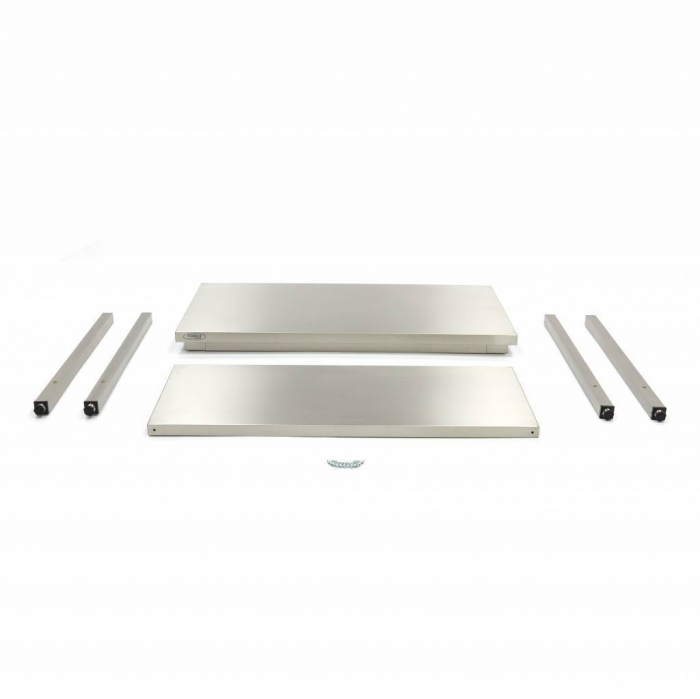 Masa de lucru din inox cu polita 600x600 mm demontabila [7]