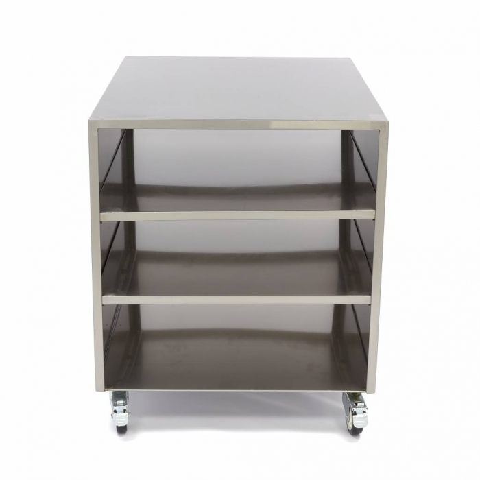 Masa de lucru din inox pe roti 800x600 mm [4]