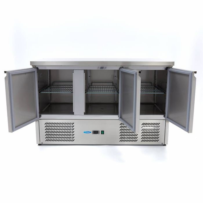 Masa frigorifica inox 137cm cu 3 usi si control digital [4]