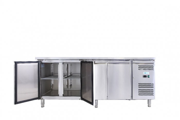Masa frigorifica inox 4 usi si agregat lateral, GN1/1, 553 litri, -2+8°C FORCOLD [2]