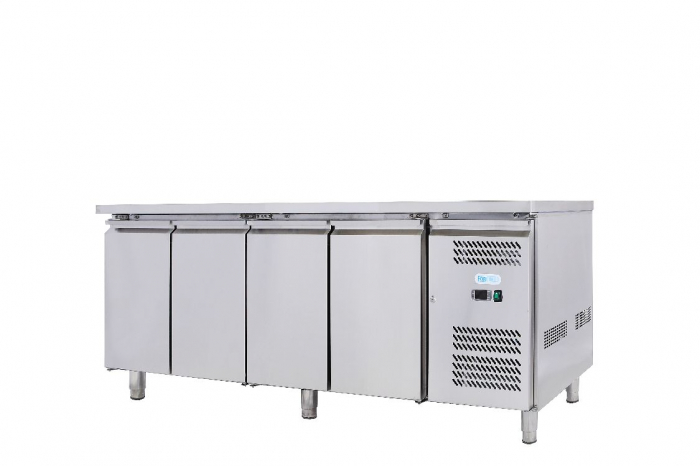 Masa frigorifica inox 4 usi si agregat lateral, GN1/1, 553 litri, -2+8°C FORCOLD [3]