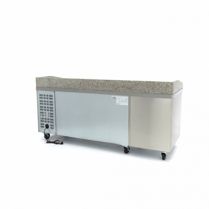 Masa frigorifica pizza 2 usi, cu 7 sertare, 202cm, 350W [6]