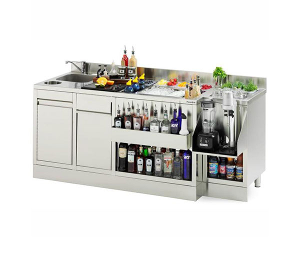 Masa inox bar statie cocktail 2000x700x900h mm [1]