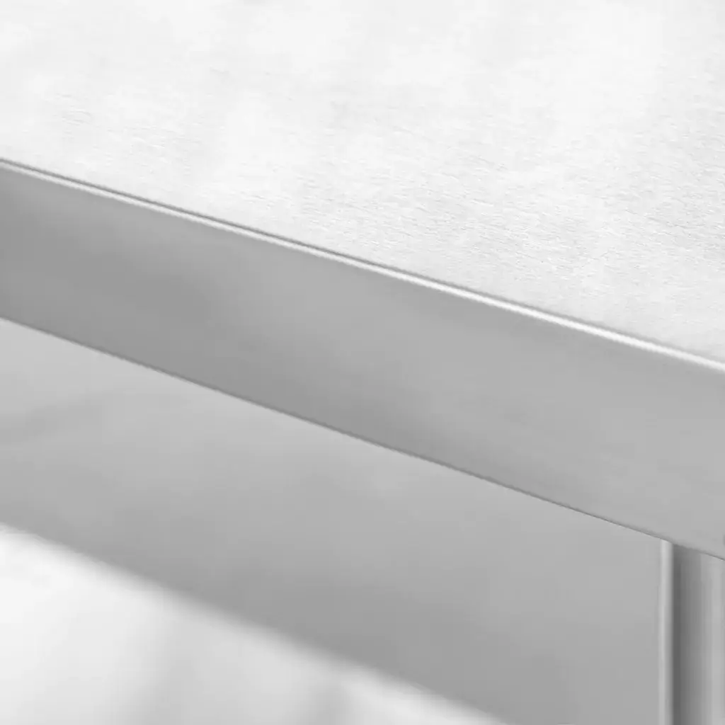 Masa inox centrala cu raft 100x70x85cm [2]