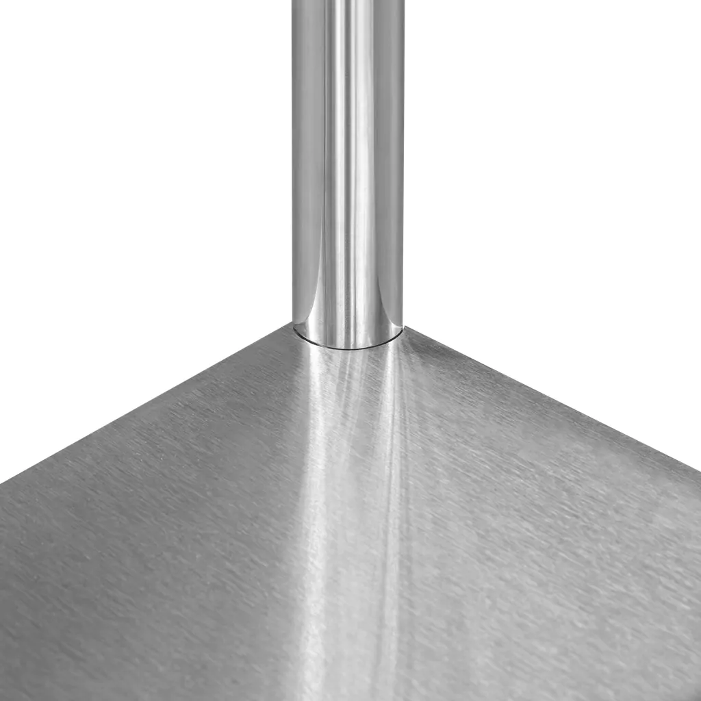 Masa inox centrala cu raft 100x70x85cm [4]