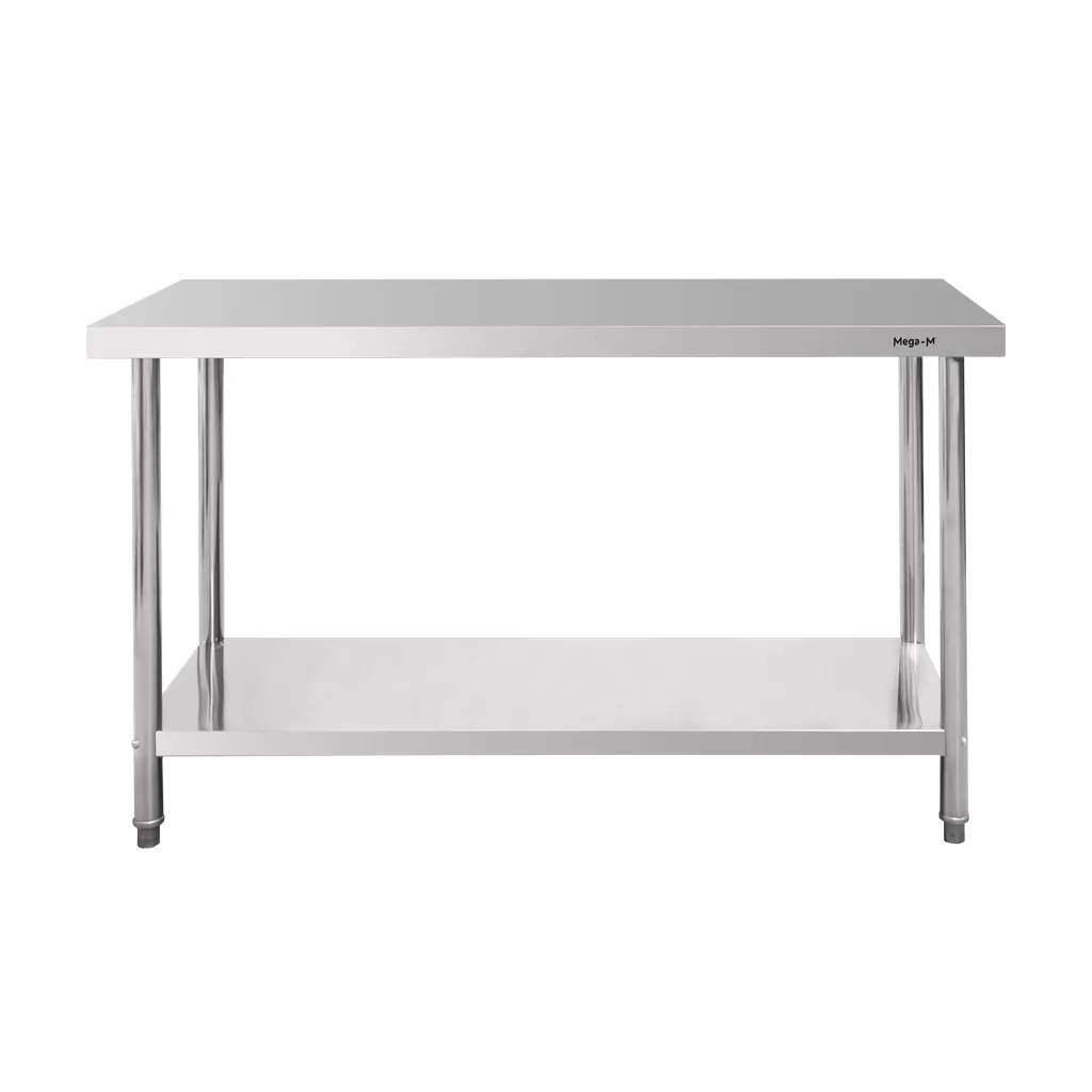 Masa inox centrala cu raft 120x60x85cm [3]