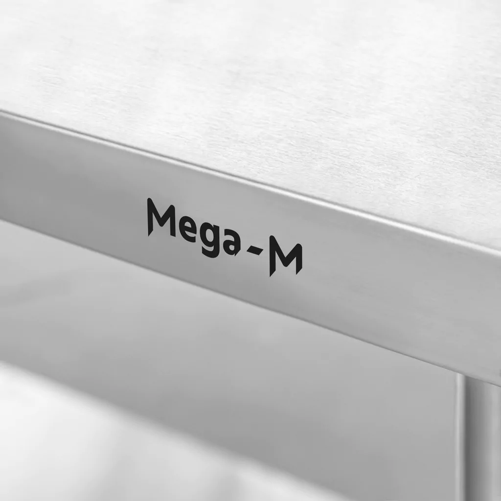 Masa inox centrala cu raft 140x70x85cm [7]
