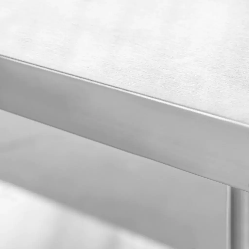 Masa inox centrala cu raft 160x60x85cm [3]